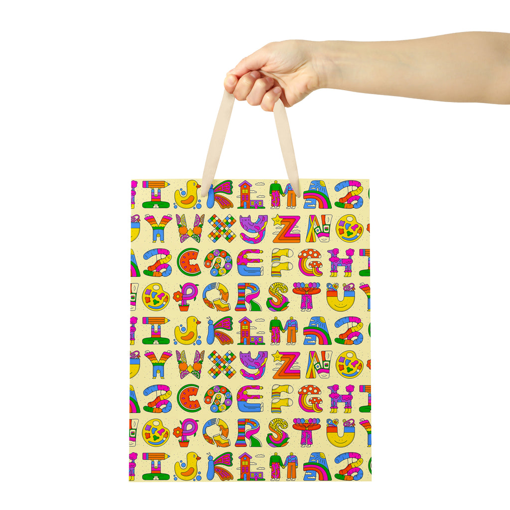 ALPHABET MEDIUM GIFT BAG