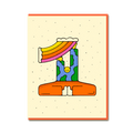 ONE BIRTHDAY CARD