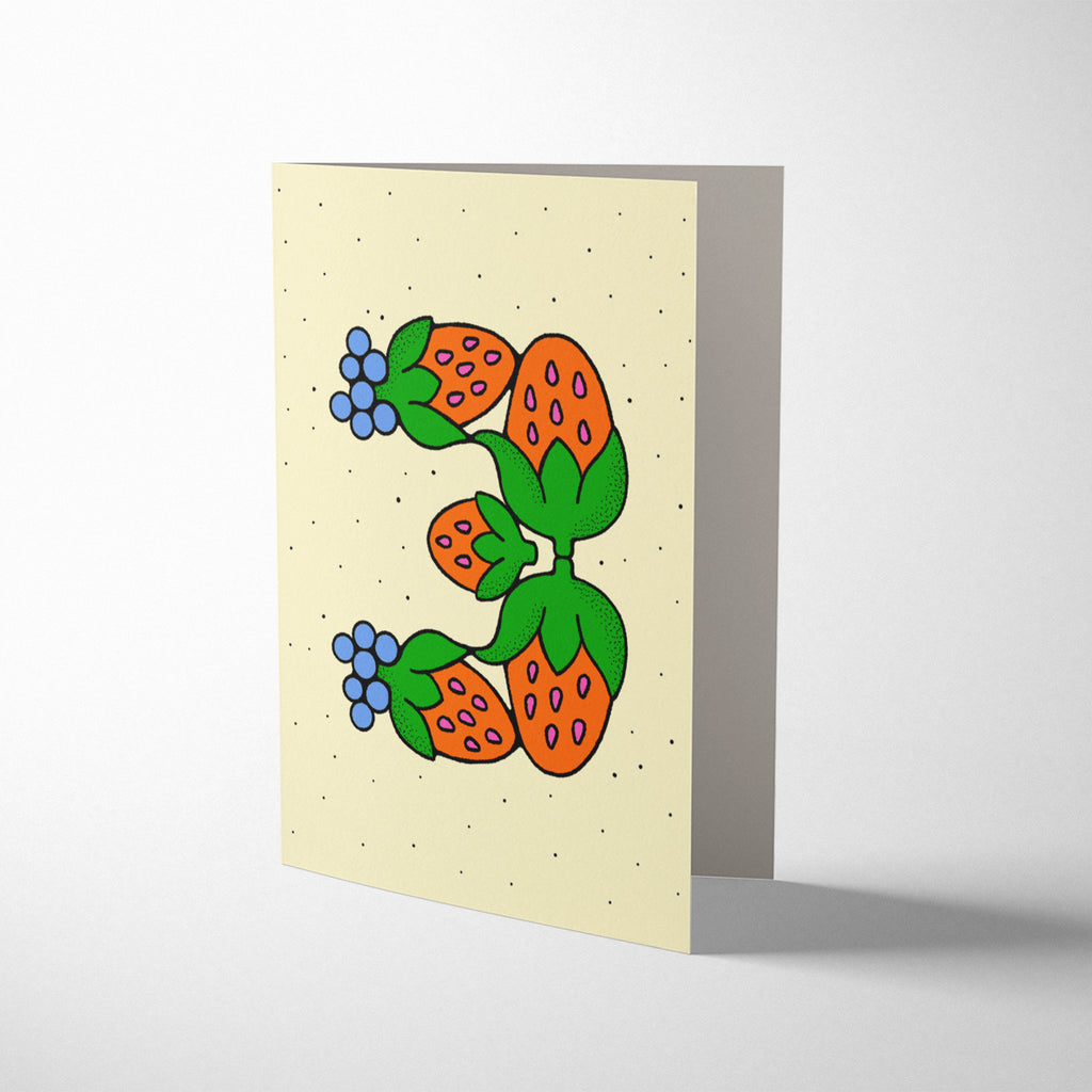 THREE BIRTHDAY CARD