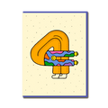 FOUR BIRTHDAY CARD