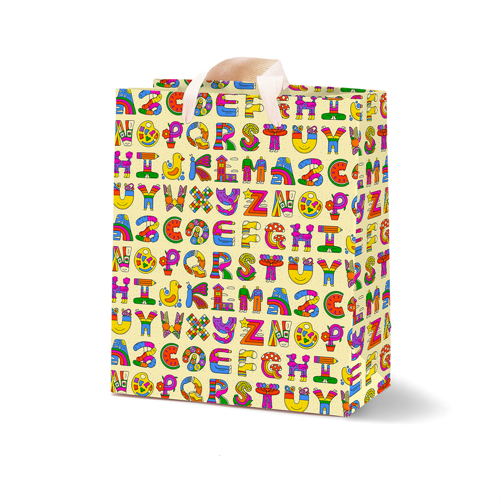 ALPHABET MEDIUM GIFT BAG