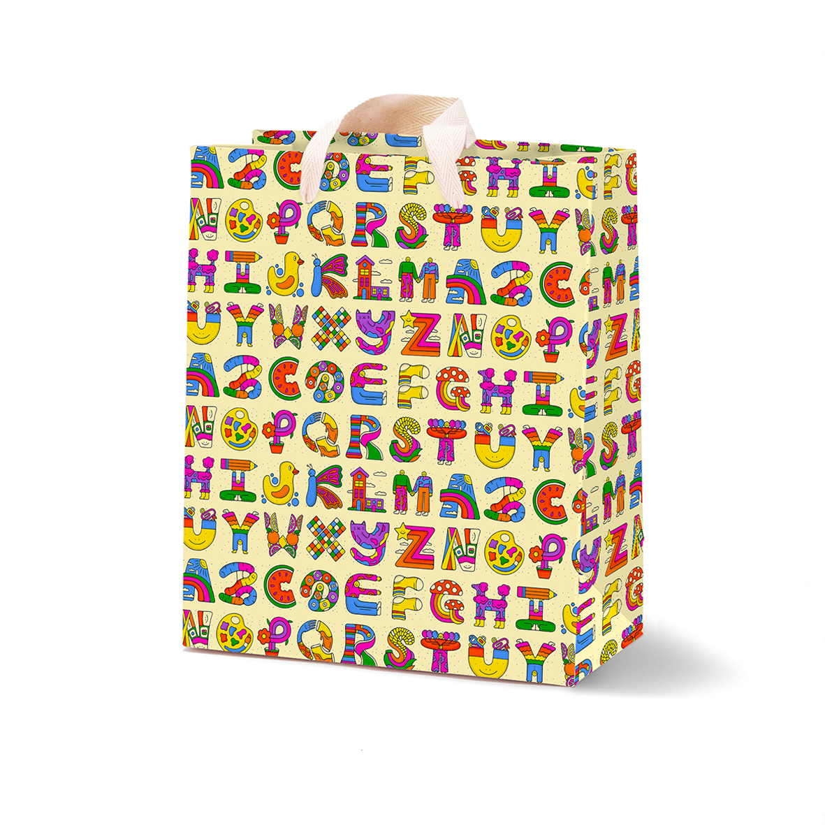 ALPHABET MEDIUM GIFT BAG