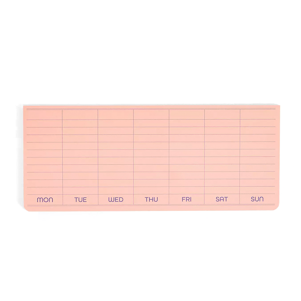 HIGHTIDE PENCO WEEKLY STICKY MEMO PAD: PINK