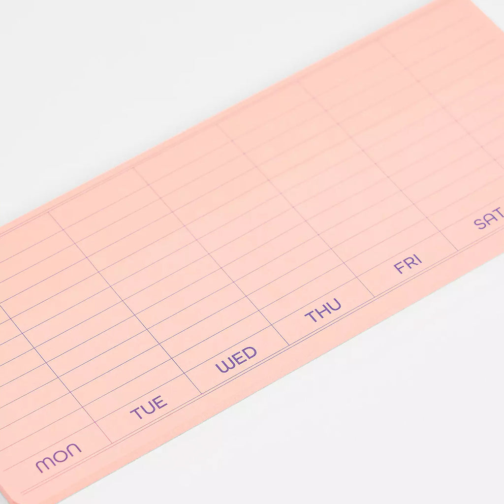HIGHTIDE PENCO WEEKLY STICKY MEMO PAD: PINK