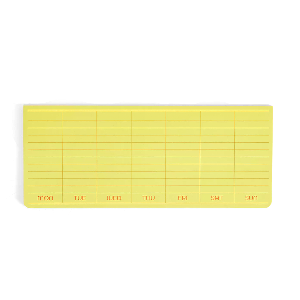 HIGHTIDE PENCO WEEKLY STICKY MEMO PAD: YELLOW