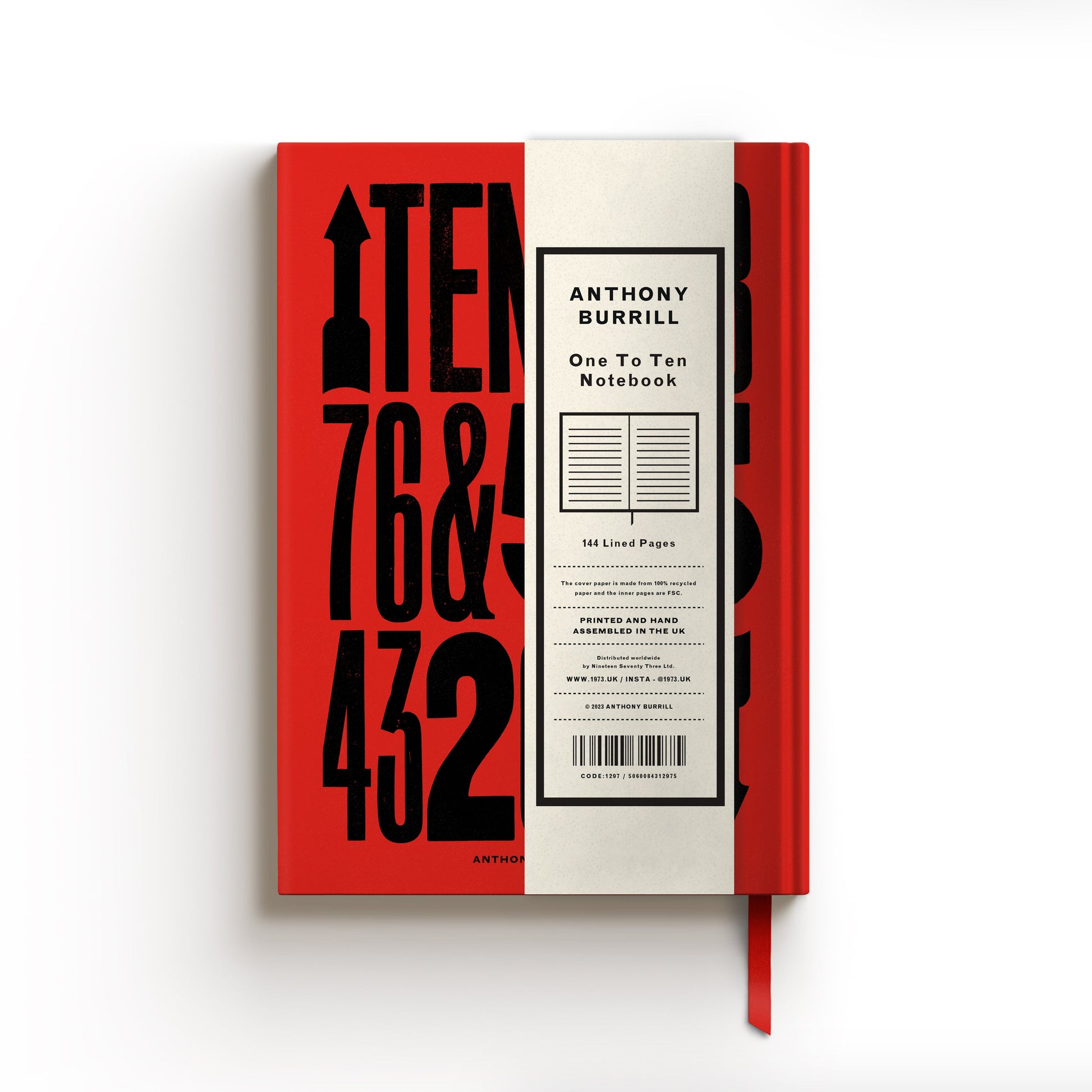 ONE TO TEN NOTEBOOK BY ANTHONY BURRILL