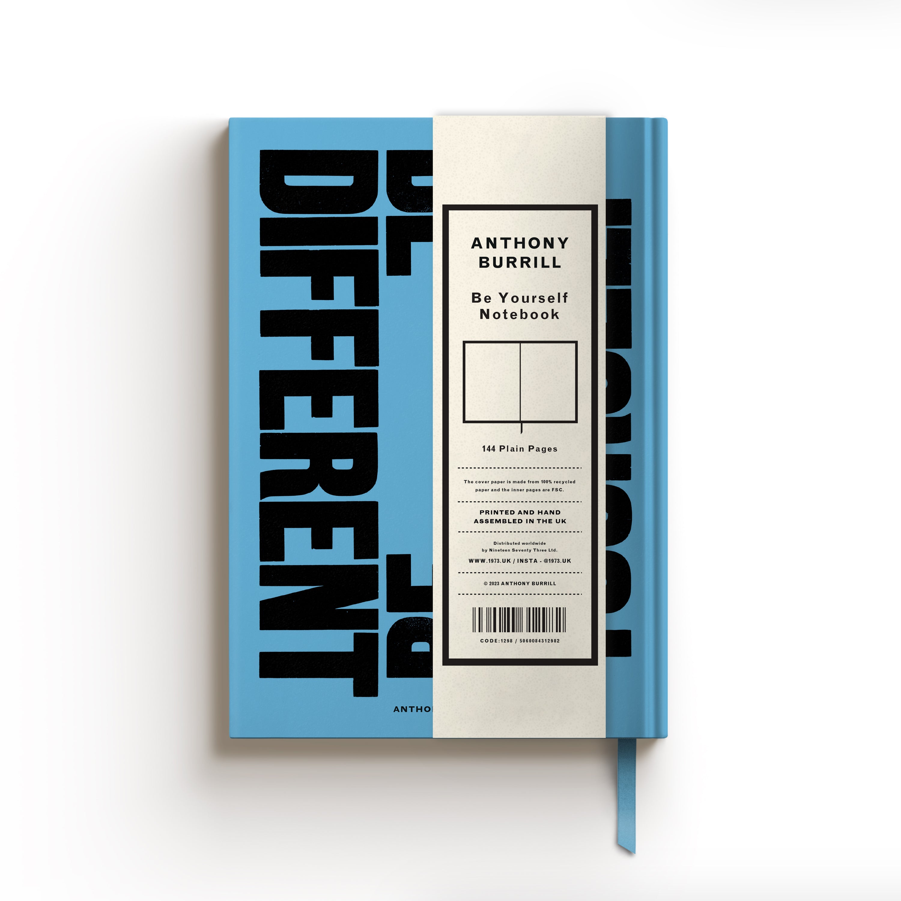 BE DIFFERENT BE YOURSELF NOTEBOOK