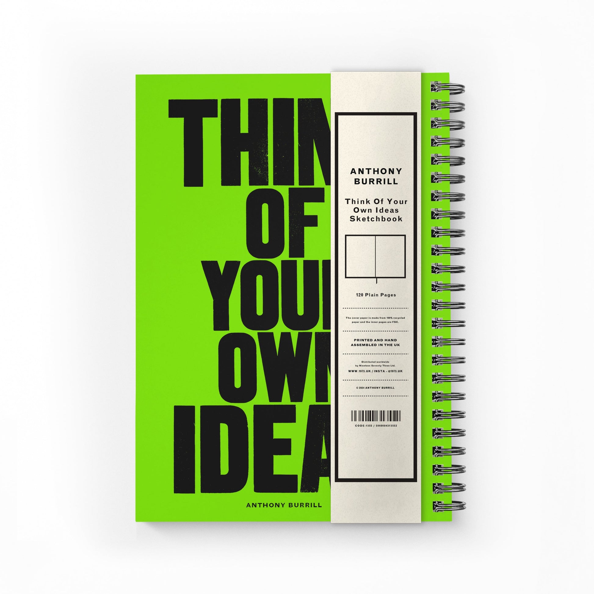THINK OF YOUR OWN IDEAS A4 SKETCHBOOK