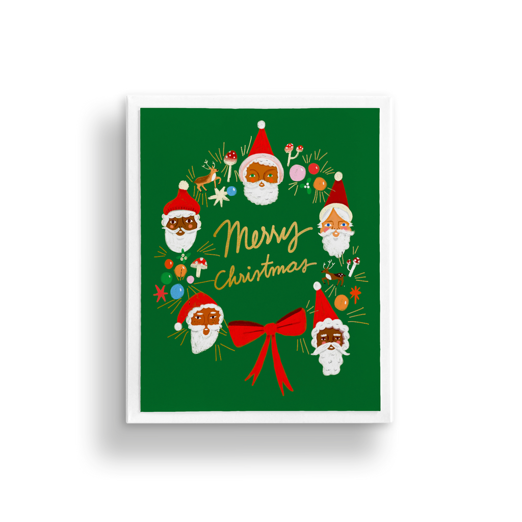 FATHER CHRISTMAS WREATH BOX SET