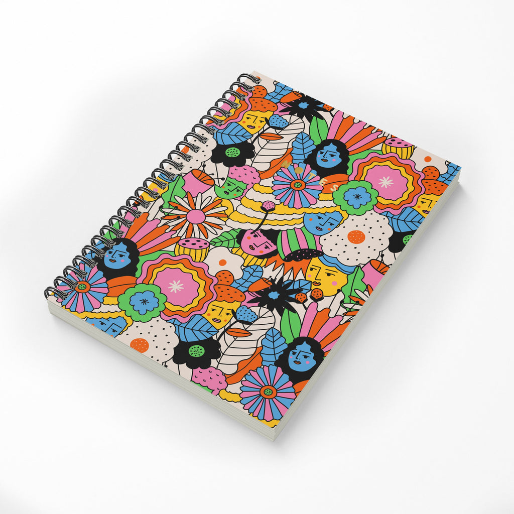 MELLOW PETALS A4 SPIRAL BOUND NOTEBOOK