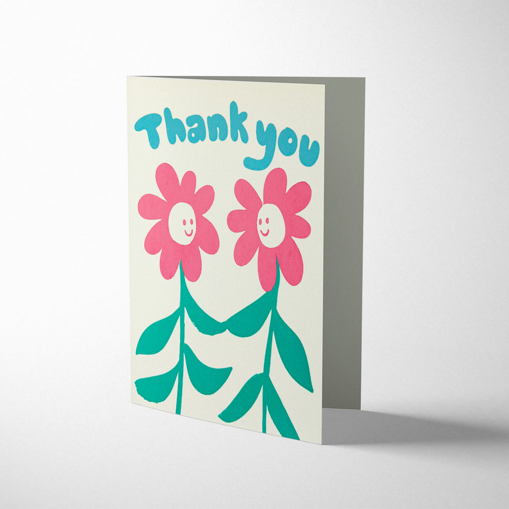 THANK YOU PINK FLOWERS