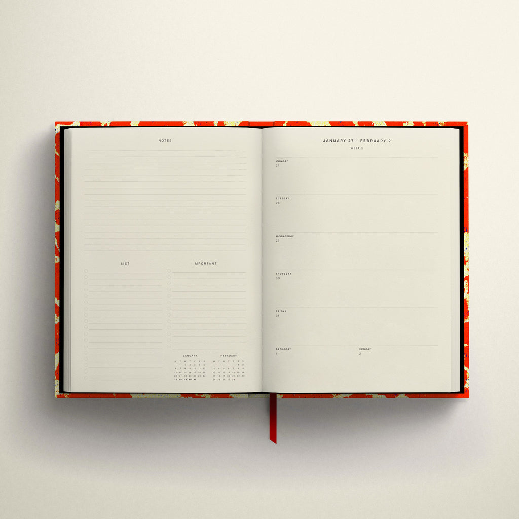 RED SPLATTER 2026 DIARY