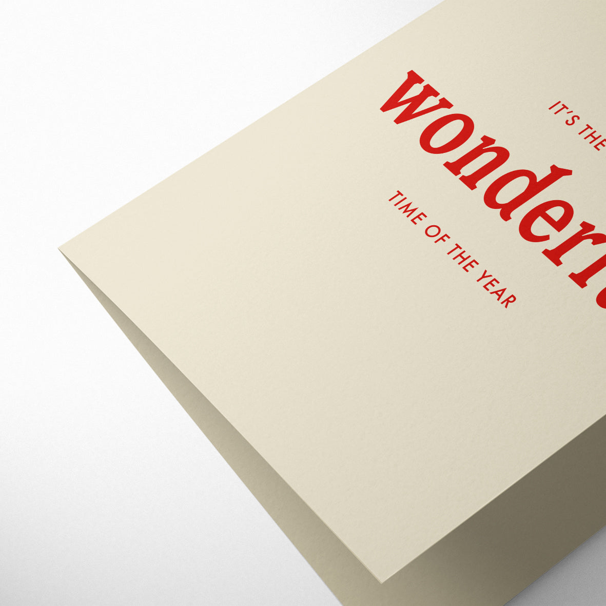 IT'S THE MOST WONDERFUL TIME OF THE YEAR