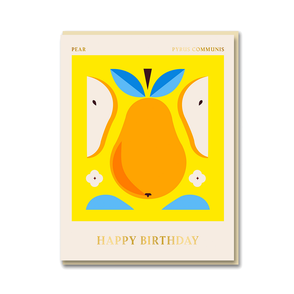 SPITALFIELDS MARKET: PEAR HAPPY BIRTHDAY