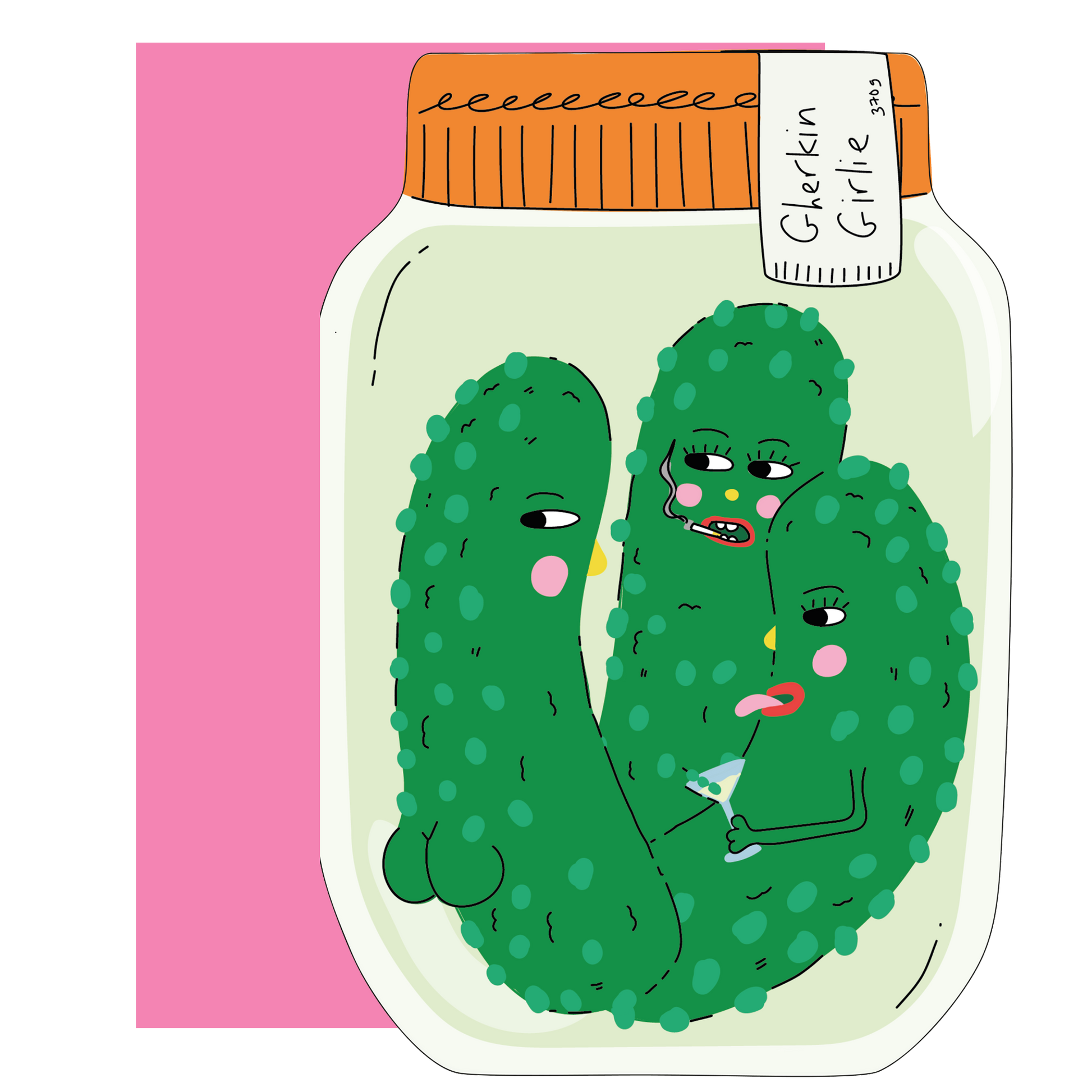 GHERKIN GIRLIE DIE-CUT