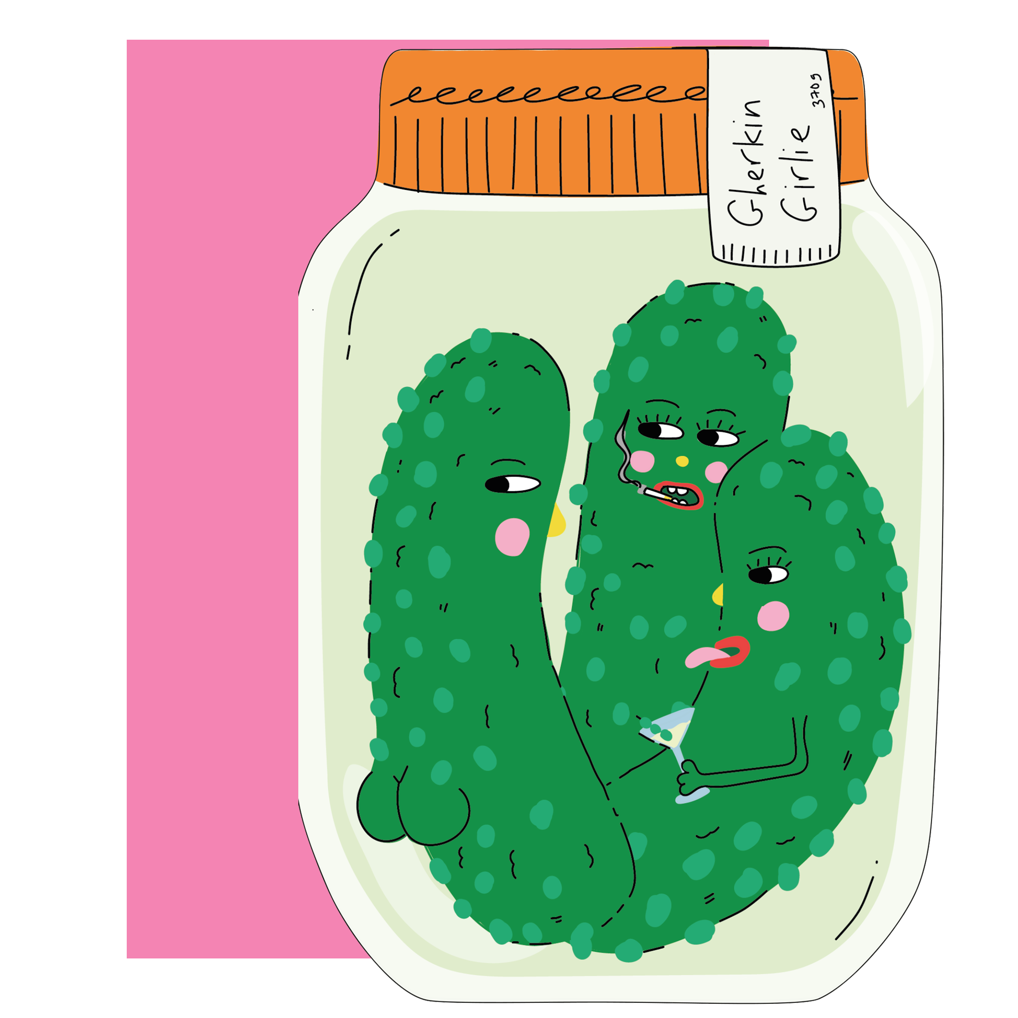 GHERKIN GIRLIE DIE-CUT