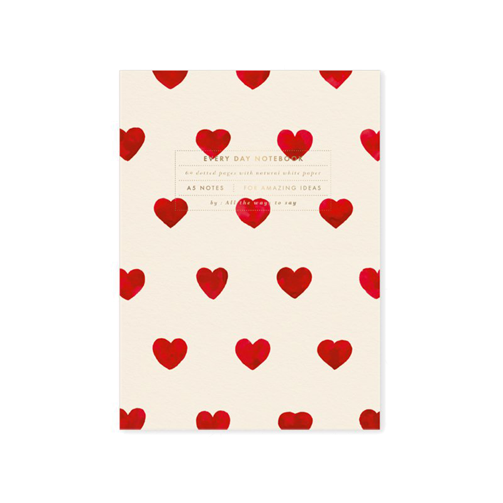 HEART A5 NOTEBOOK
