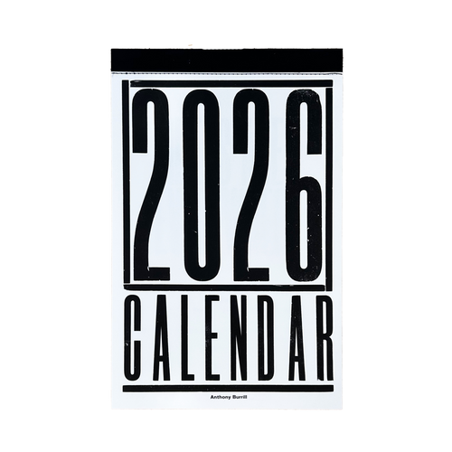 2026 ANTHONY BURRILL WALL CALENDAR
