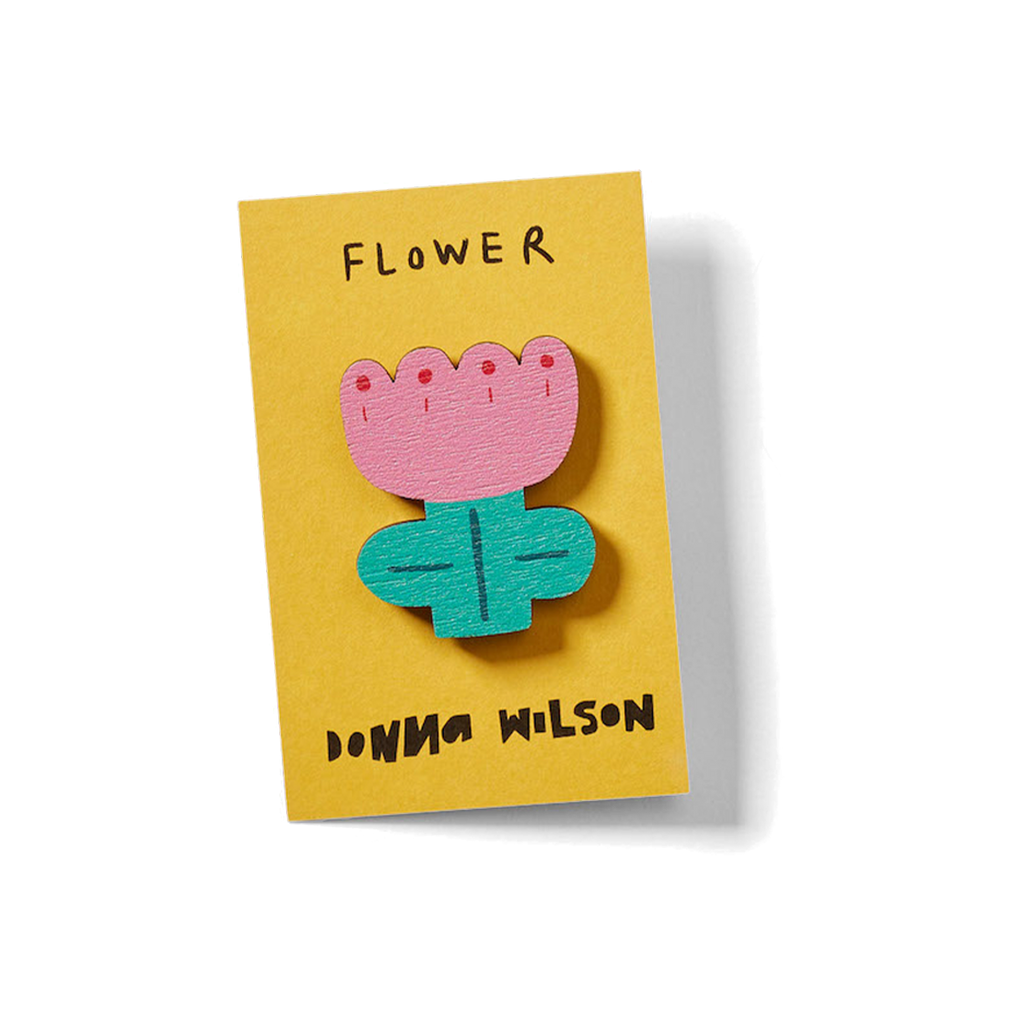 FLOWER PIN BADGE