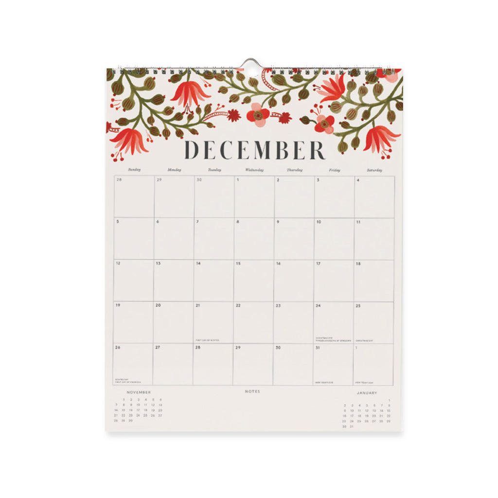 2027 FLORAL APPOINTMENT CALENDAR