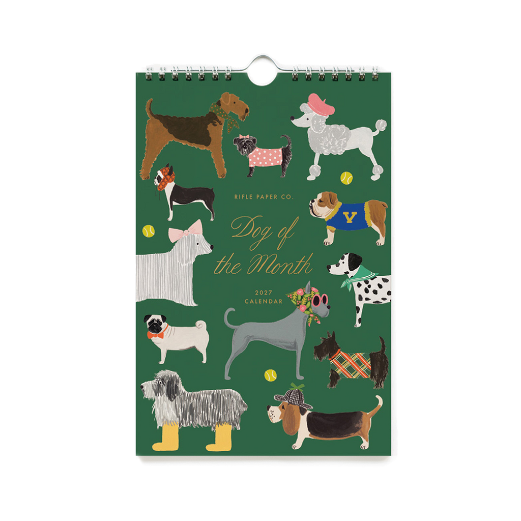 2027 DOG OF THE MONTH KITCHEN CALENDAR