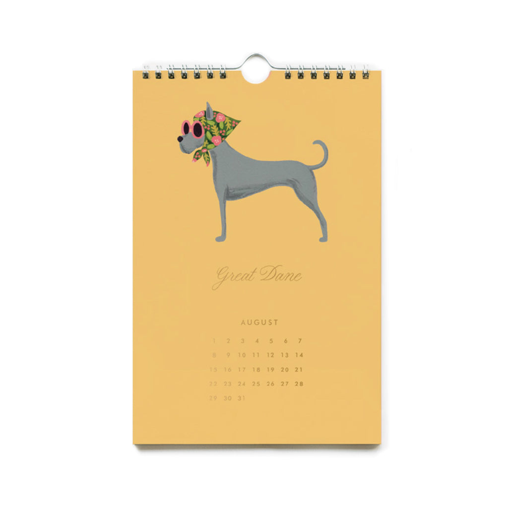 2027 DOG OF THE MONTH KITCHEN CALENDAR
