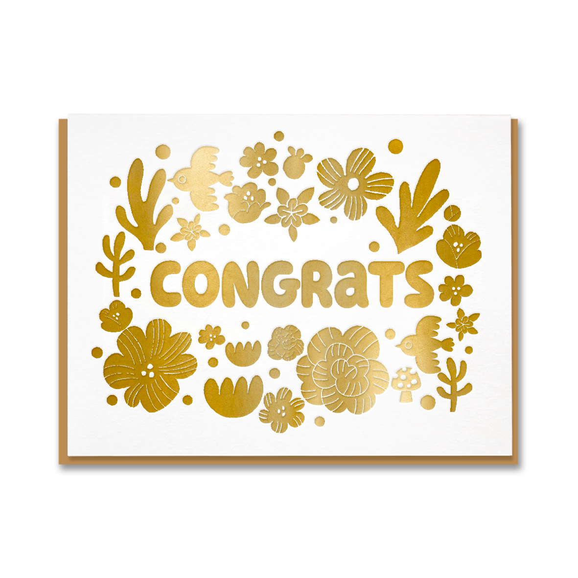 CONGRATS BIRDS & FLOWERS