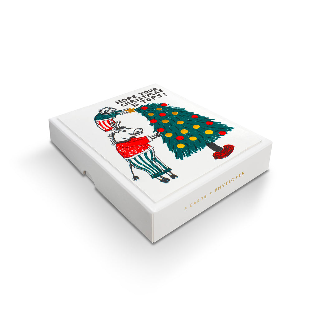 TOPS CHRISTMAS TREE ANIMALS BOX SET
