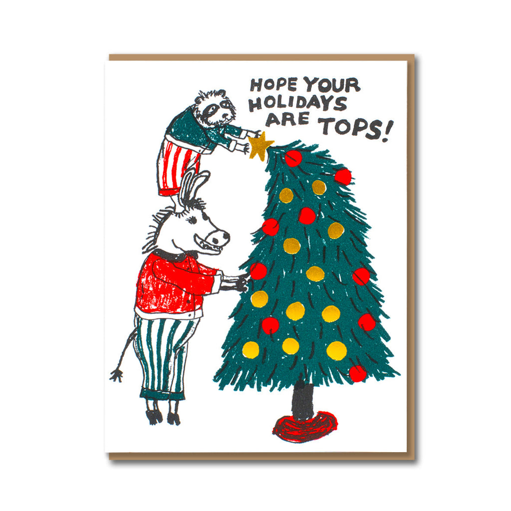 TOPS CHRISTMAS TREE ANIMALS BOX SET