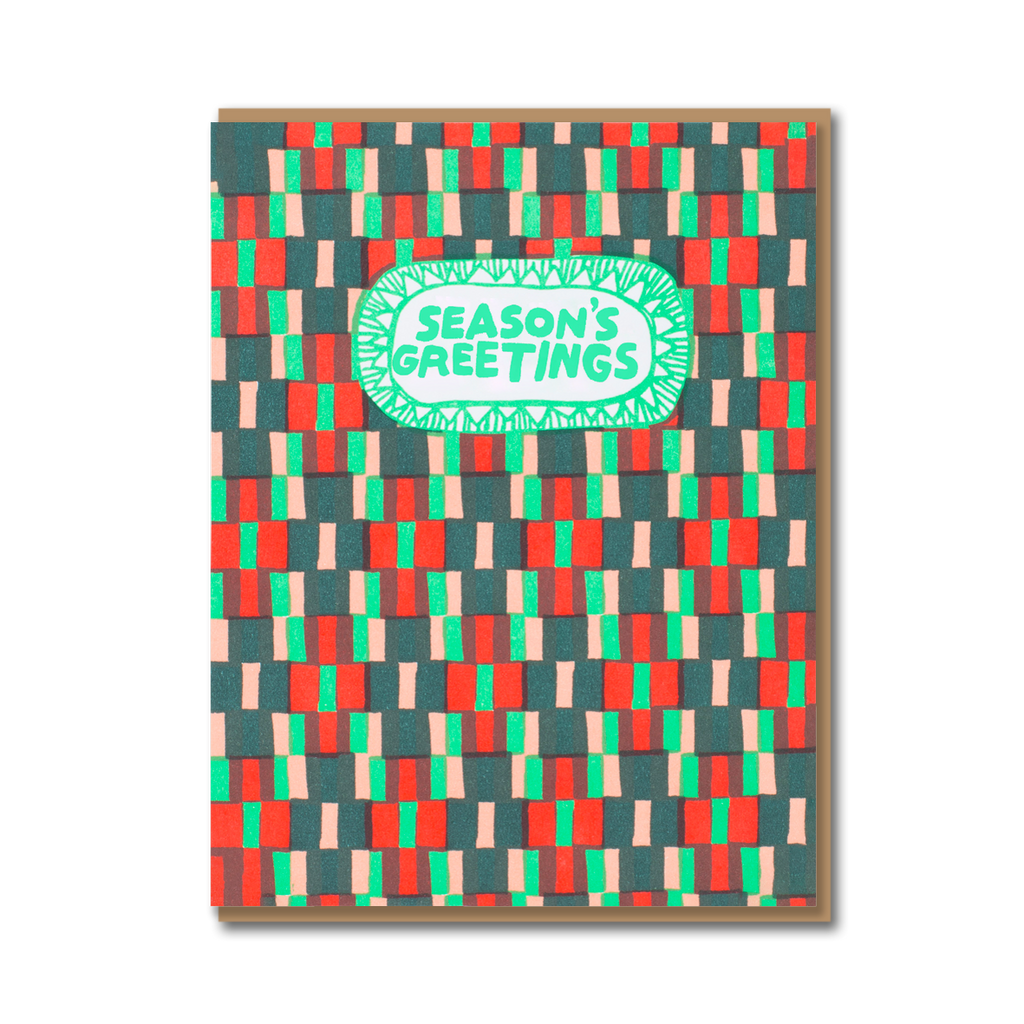 WOVEN HAPPY CHRISTMAS