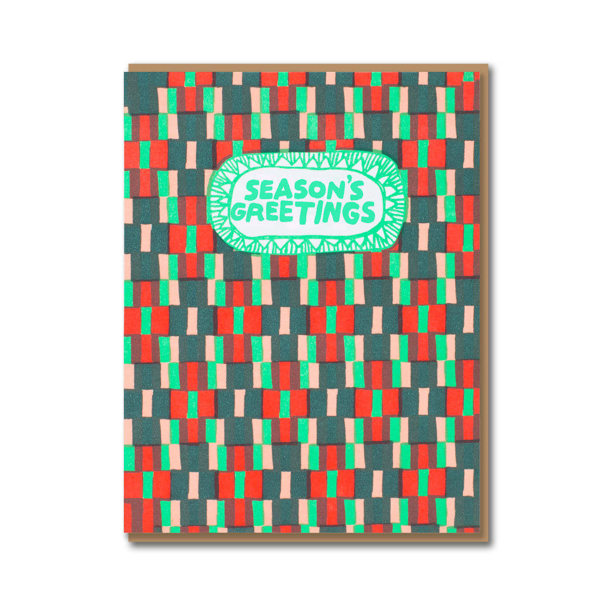 WOVEN HAPPY CHRISTMAS