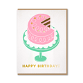 BDAY PINK FROSTED CAKE