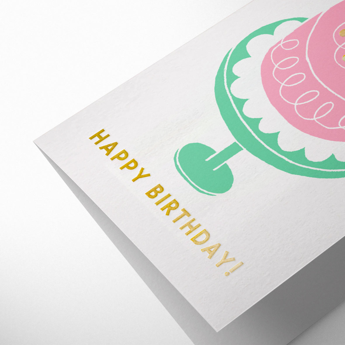 BDAY PINK FROSTED CAKE