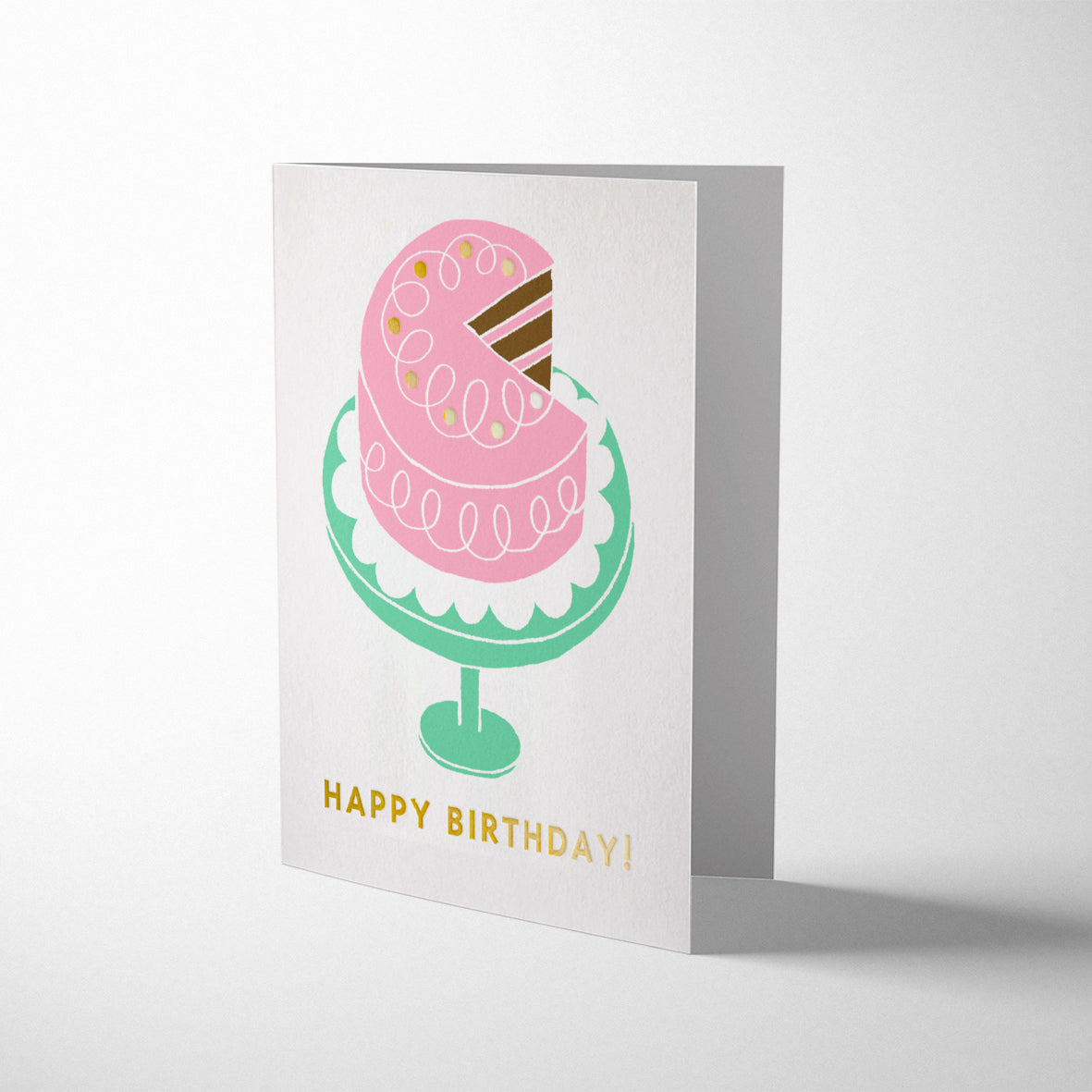 BDAY PINK FROSTED CAKE