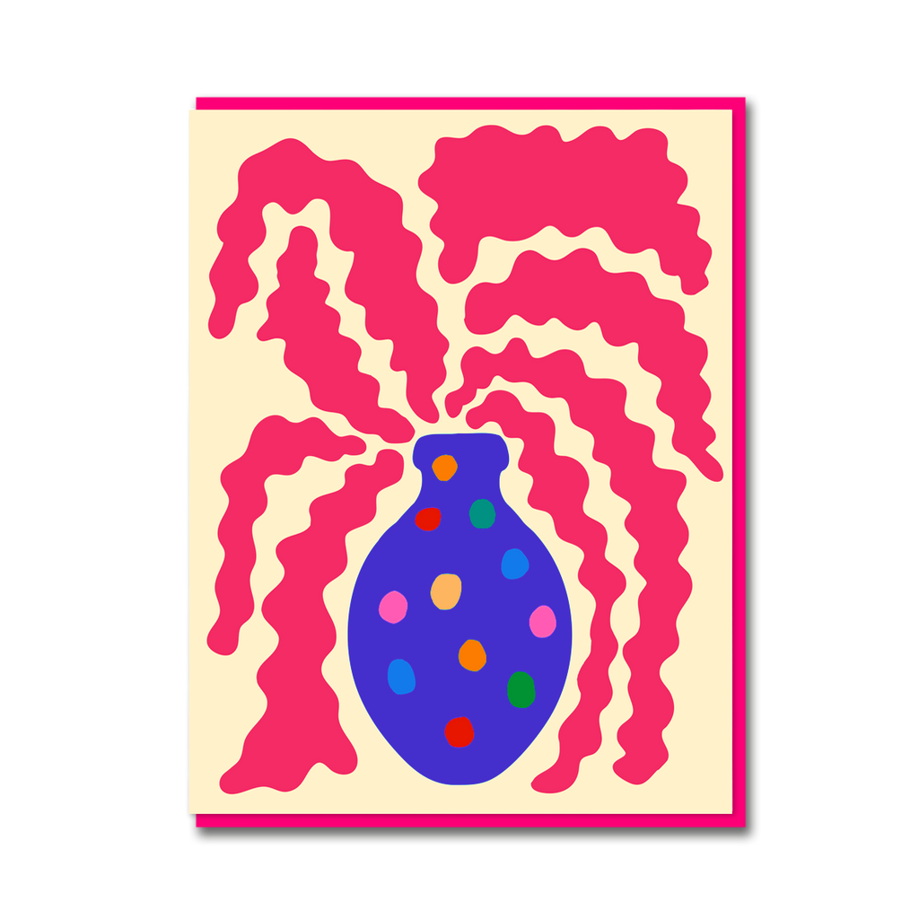 FISHBONE CACTUS SPOTTY VASE