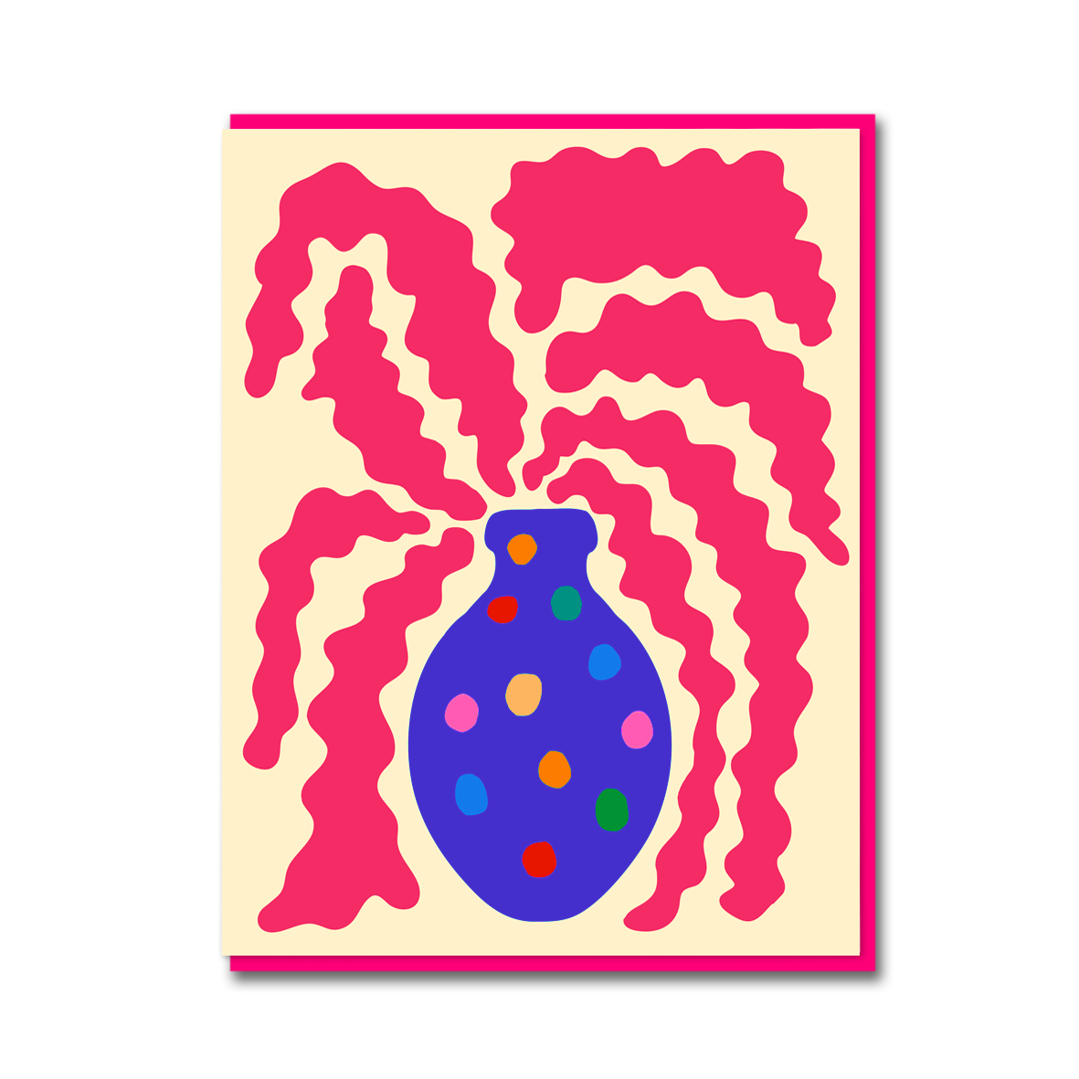 FISHBONE CACTUS SPOTTY VASE