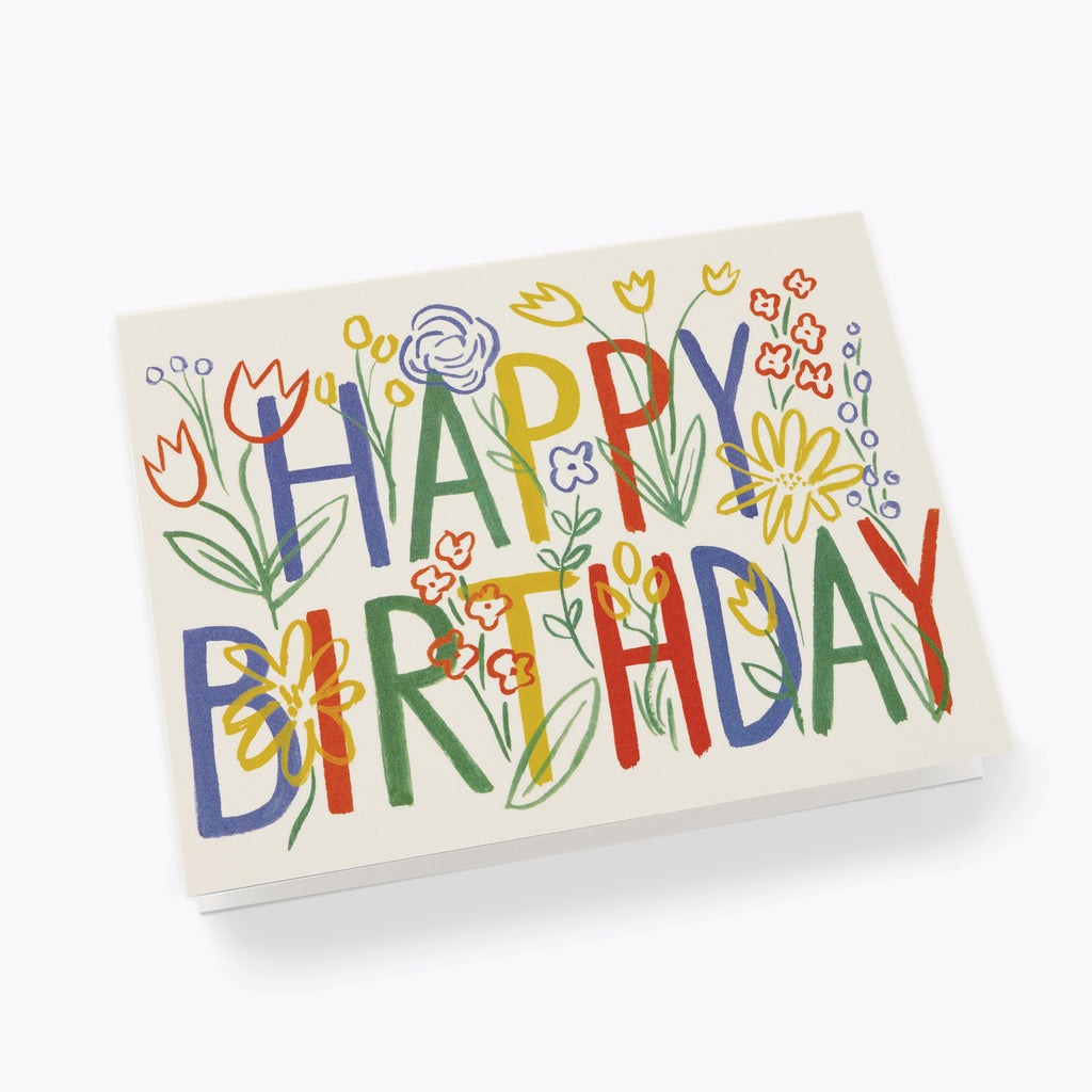 BRUSHSTROKE BIRTHDAY