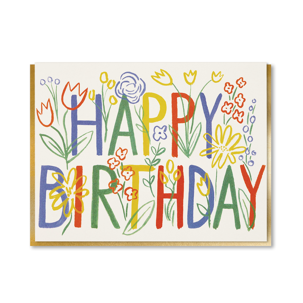 BRUSHSTROKE BIRTHDAY