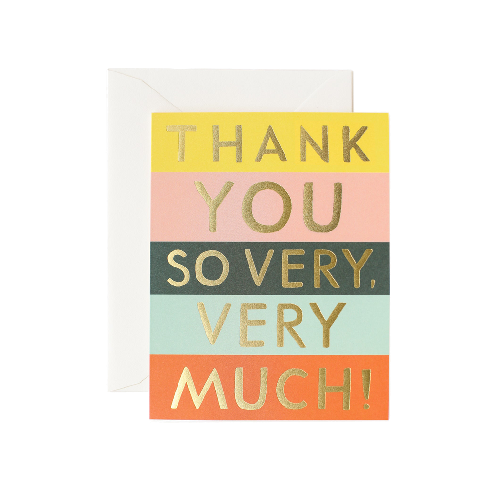 COLOUR BLOCK THANK YOU