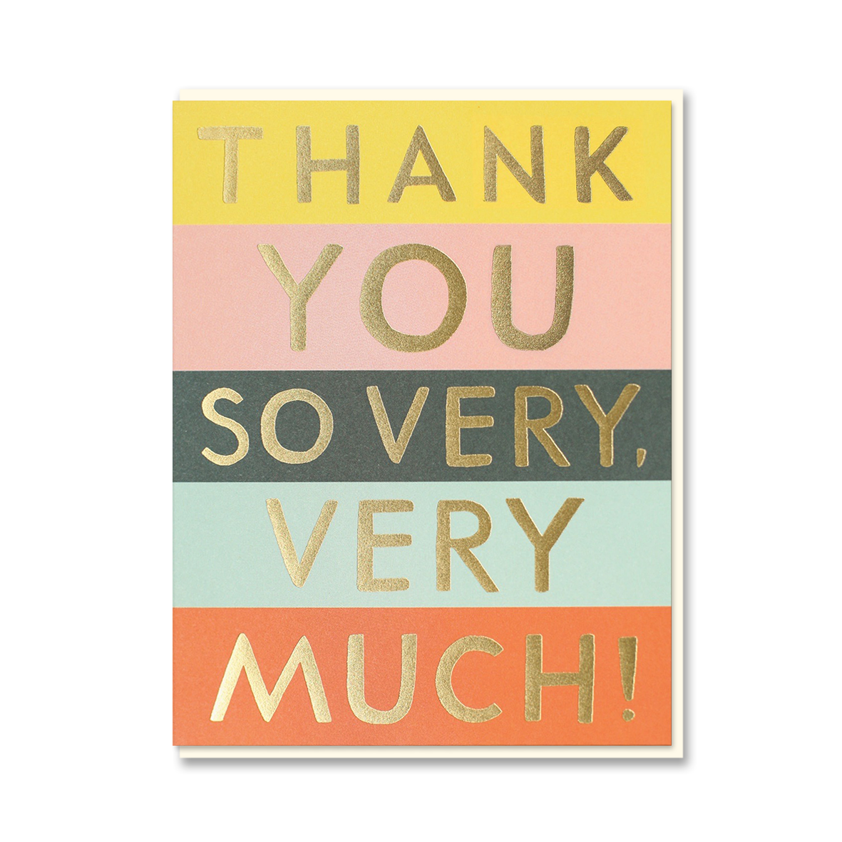 COLOUR BLOCK THANK YOU