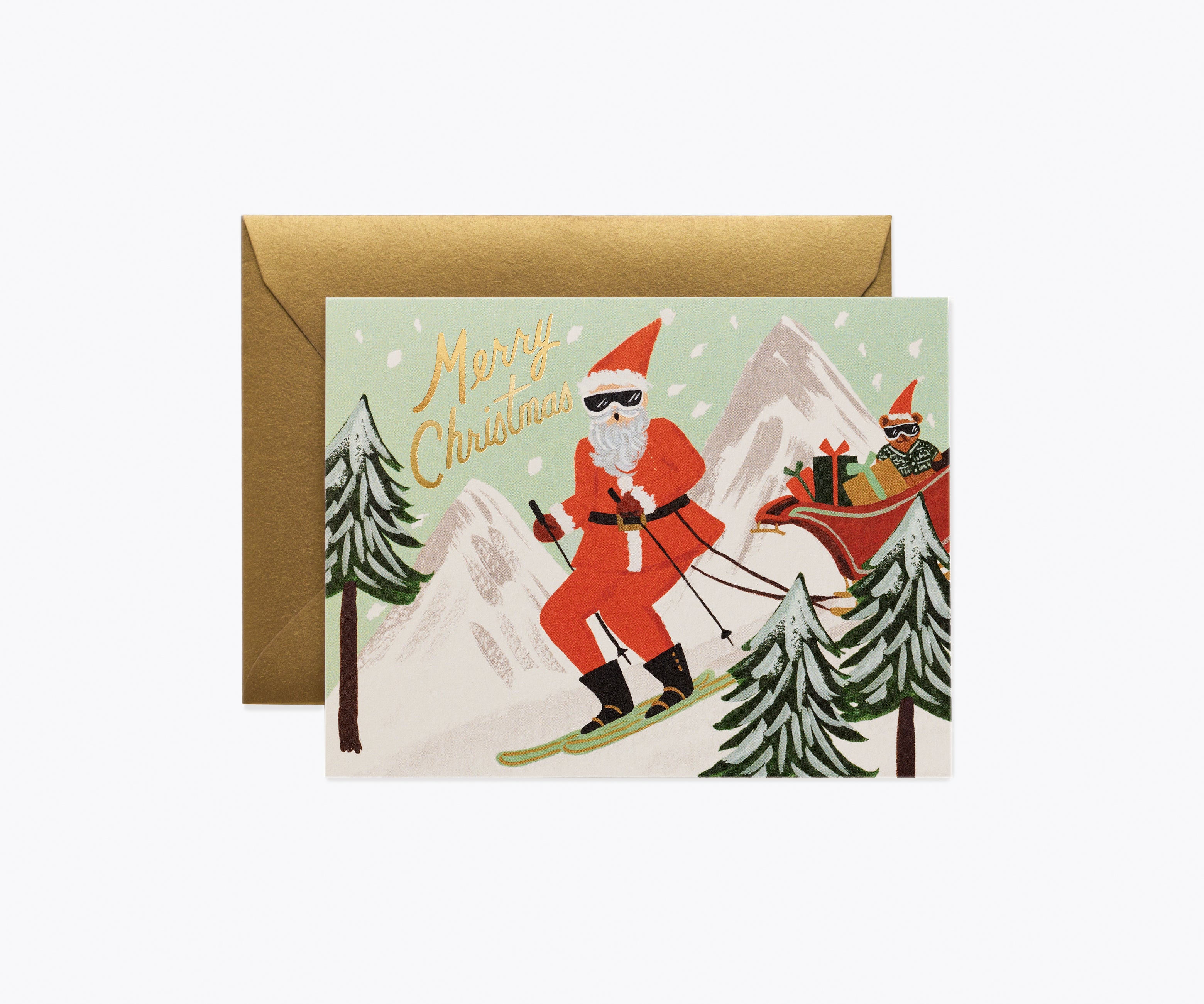 SKIING SANTA