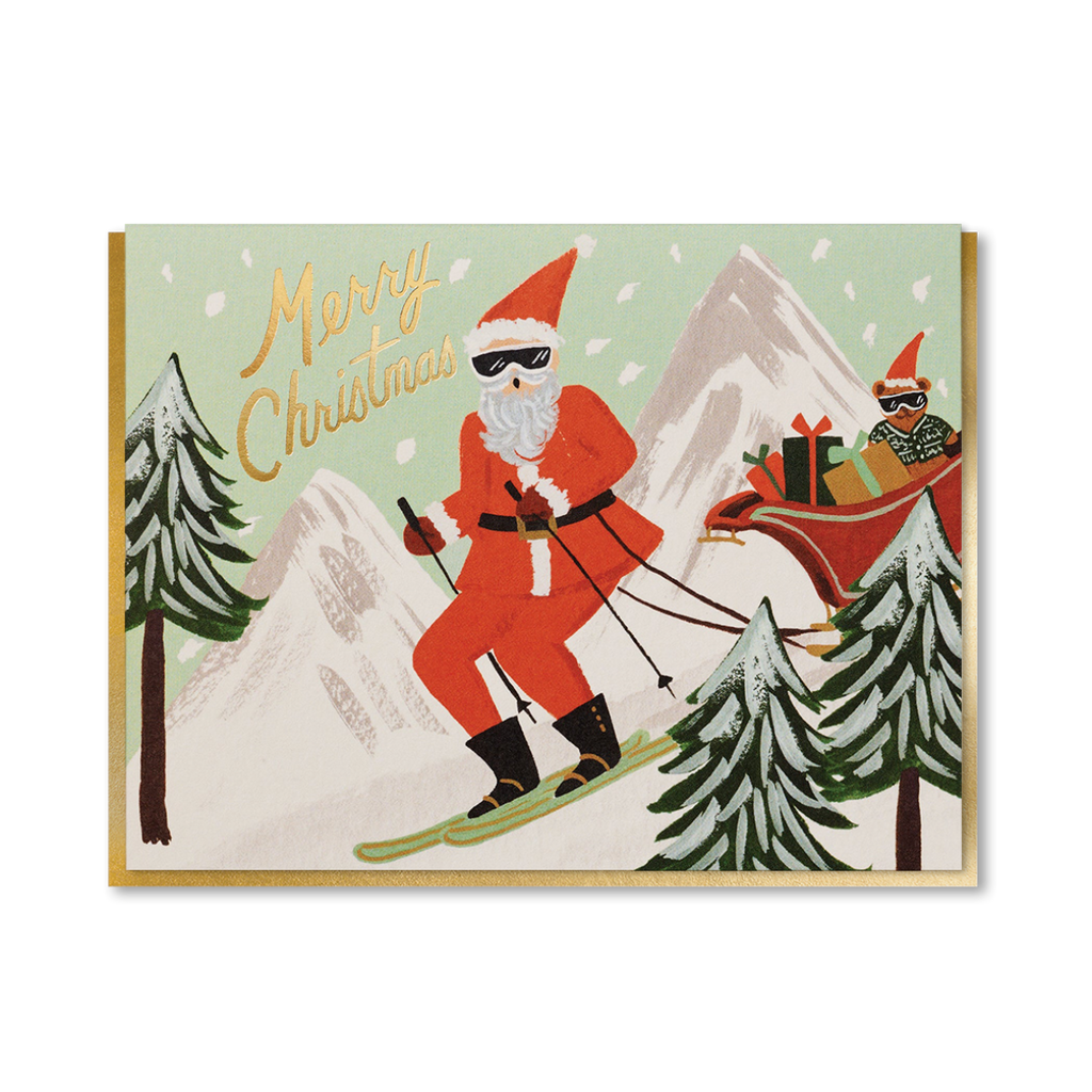 SKIING SANTA