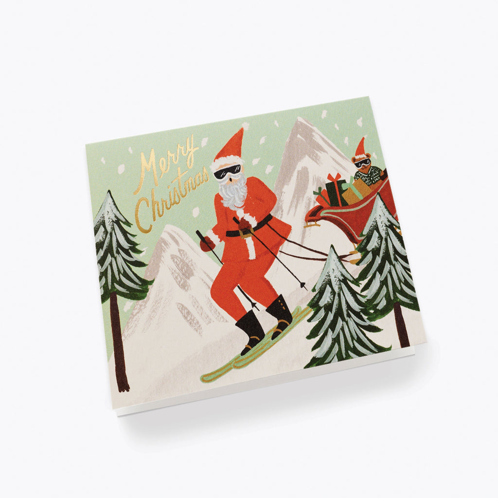 SKIING SANTA
