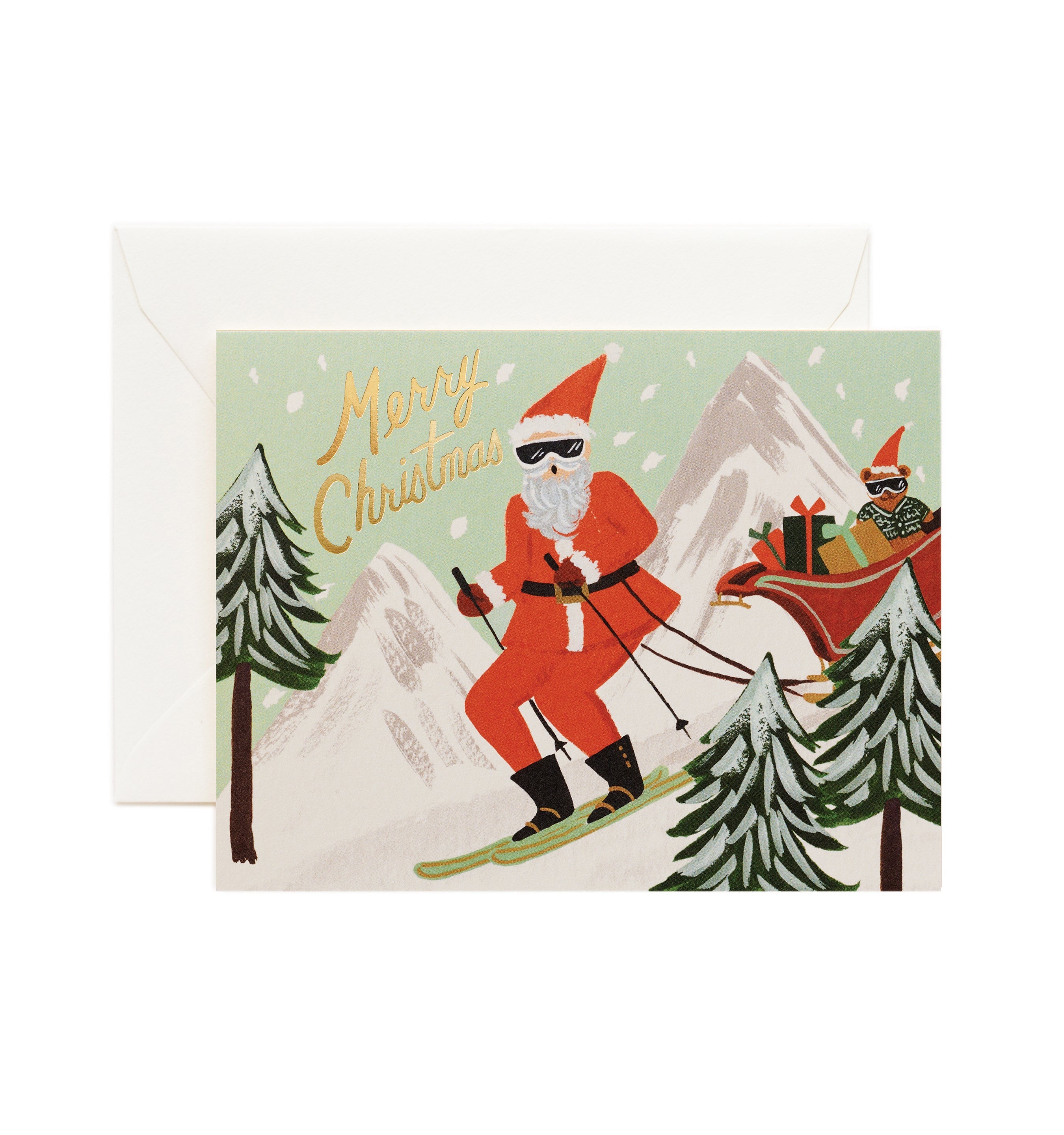 SKIING SANTA BOX SET