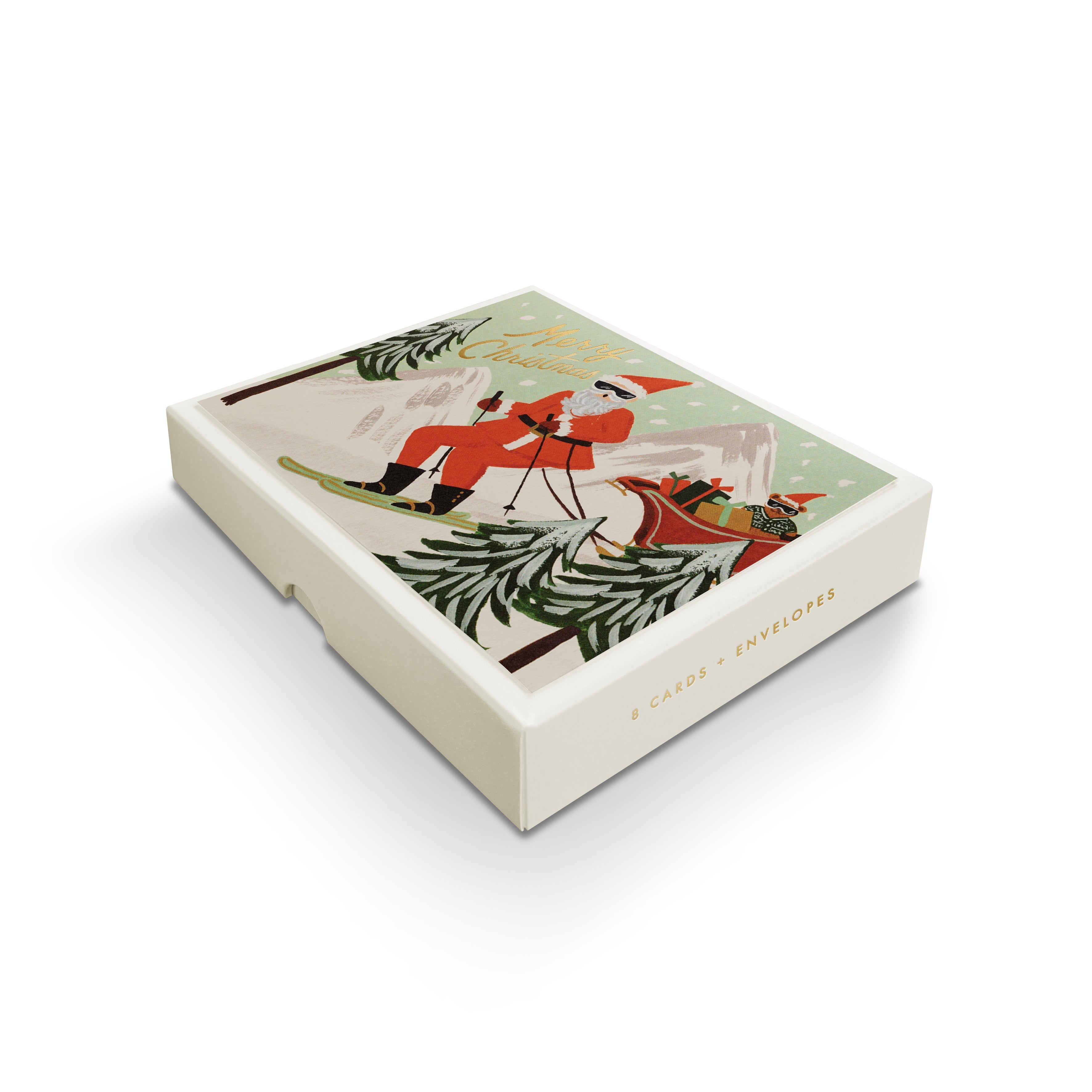 SKIING SANTA BOX SET