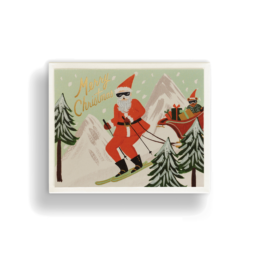 SKIING SANTA BOX SET