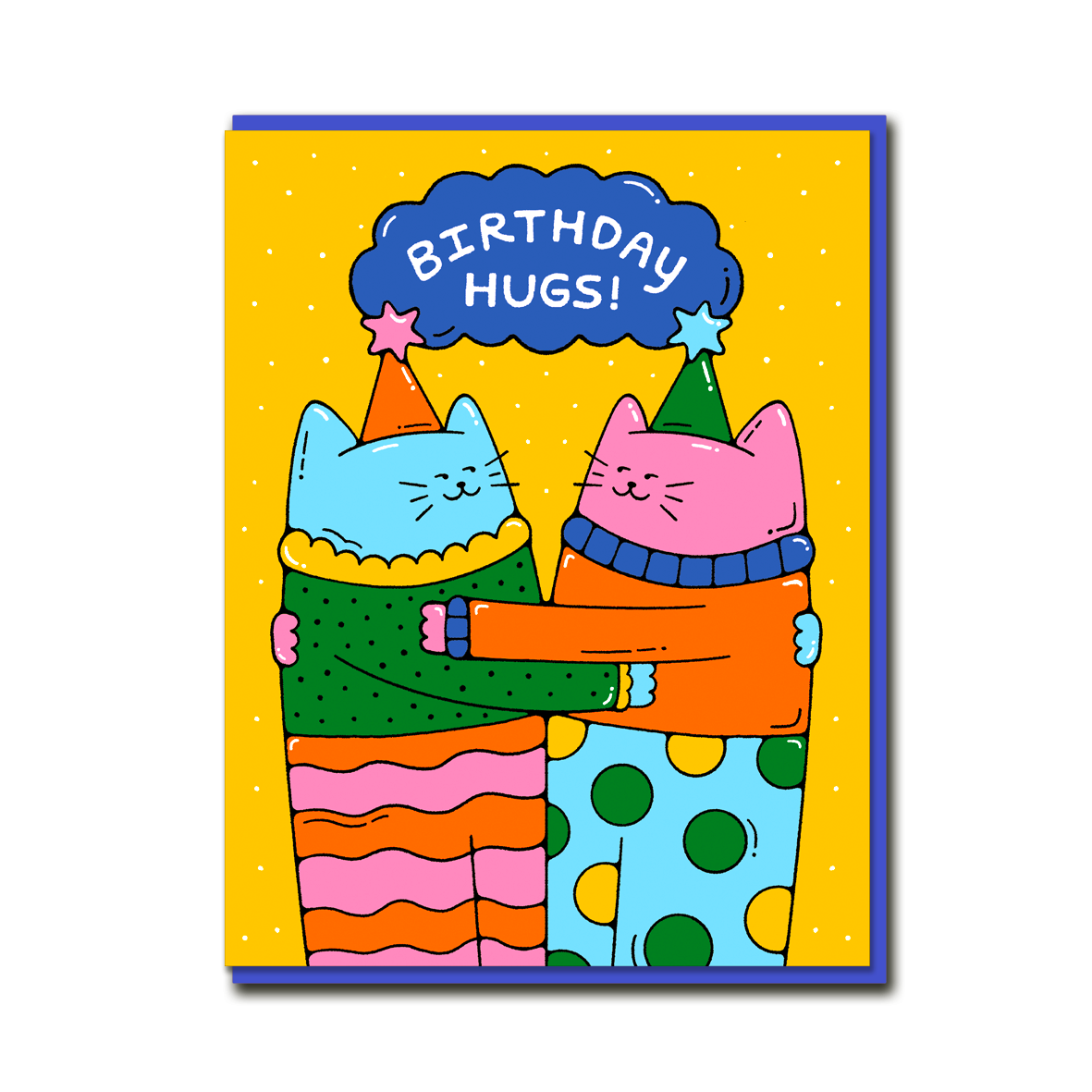 BIRTHDAY HUGGING CATS