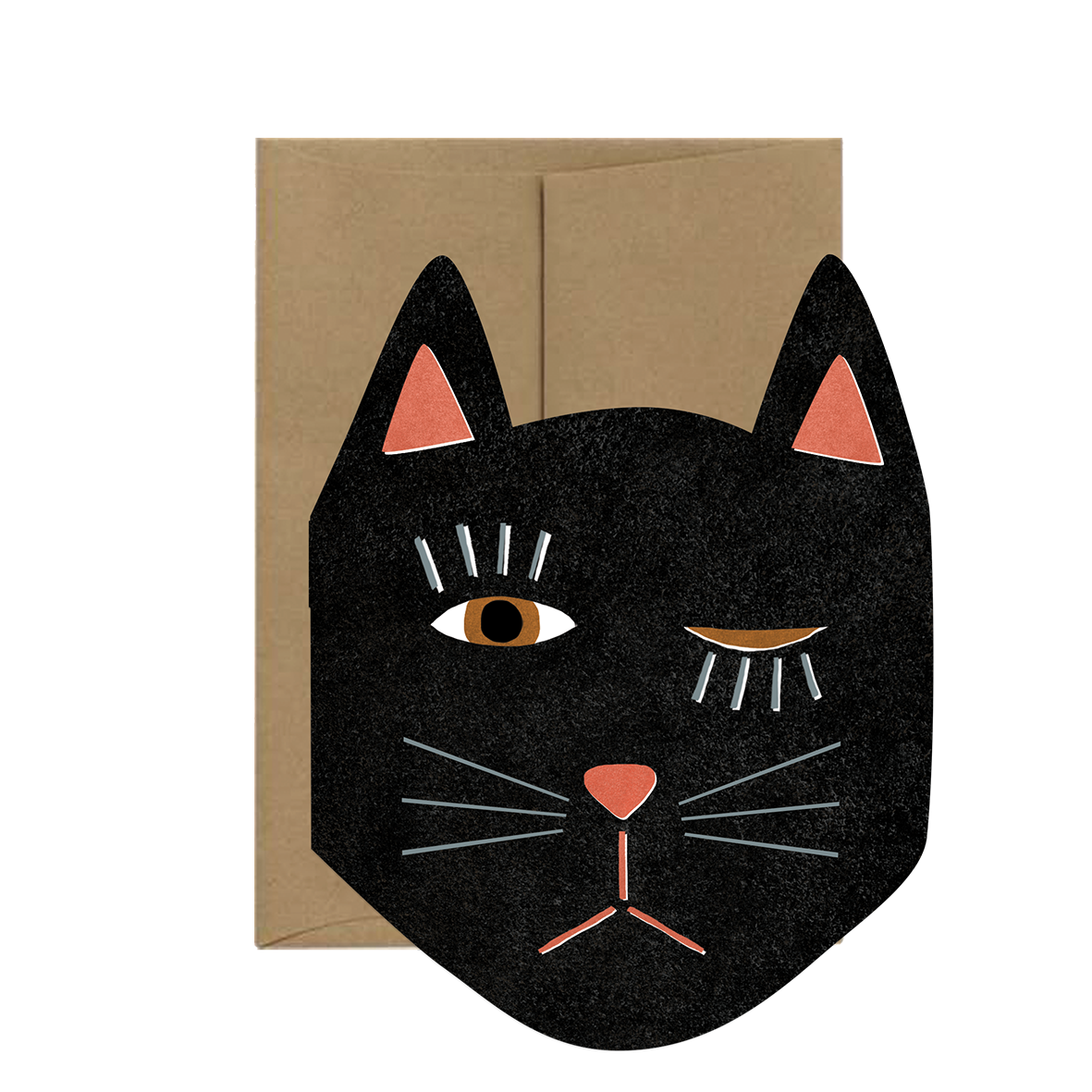 BLACK CAT BLINK DIE-CUT