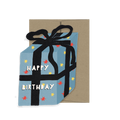 BLUE GIFT BIRTHDAY DIE-CUT