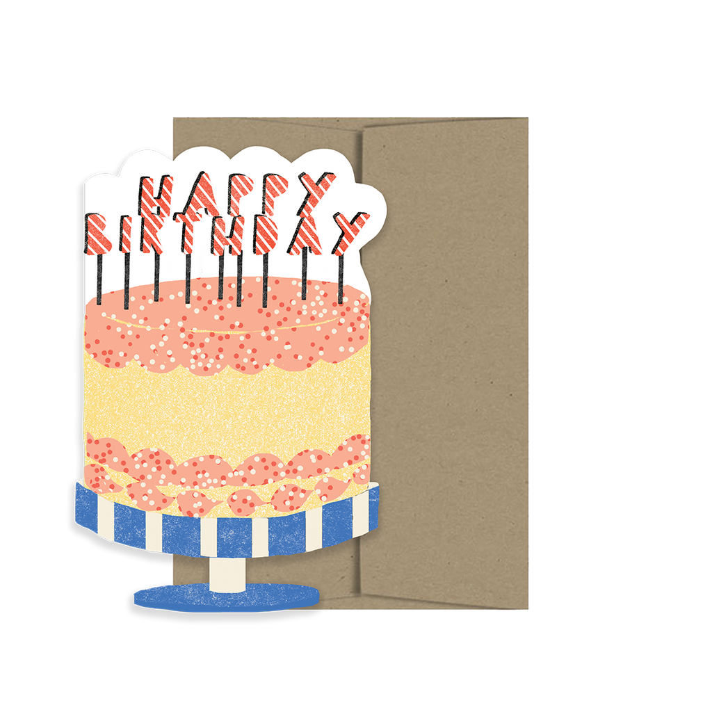 HAPPY BIRTHDAY CAKE DIE-CUT